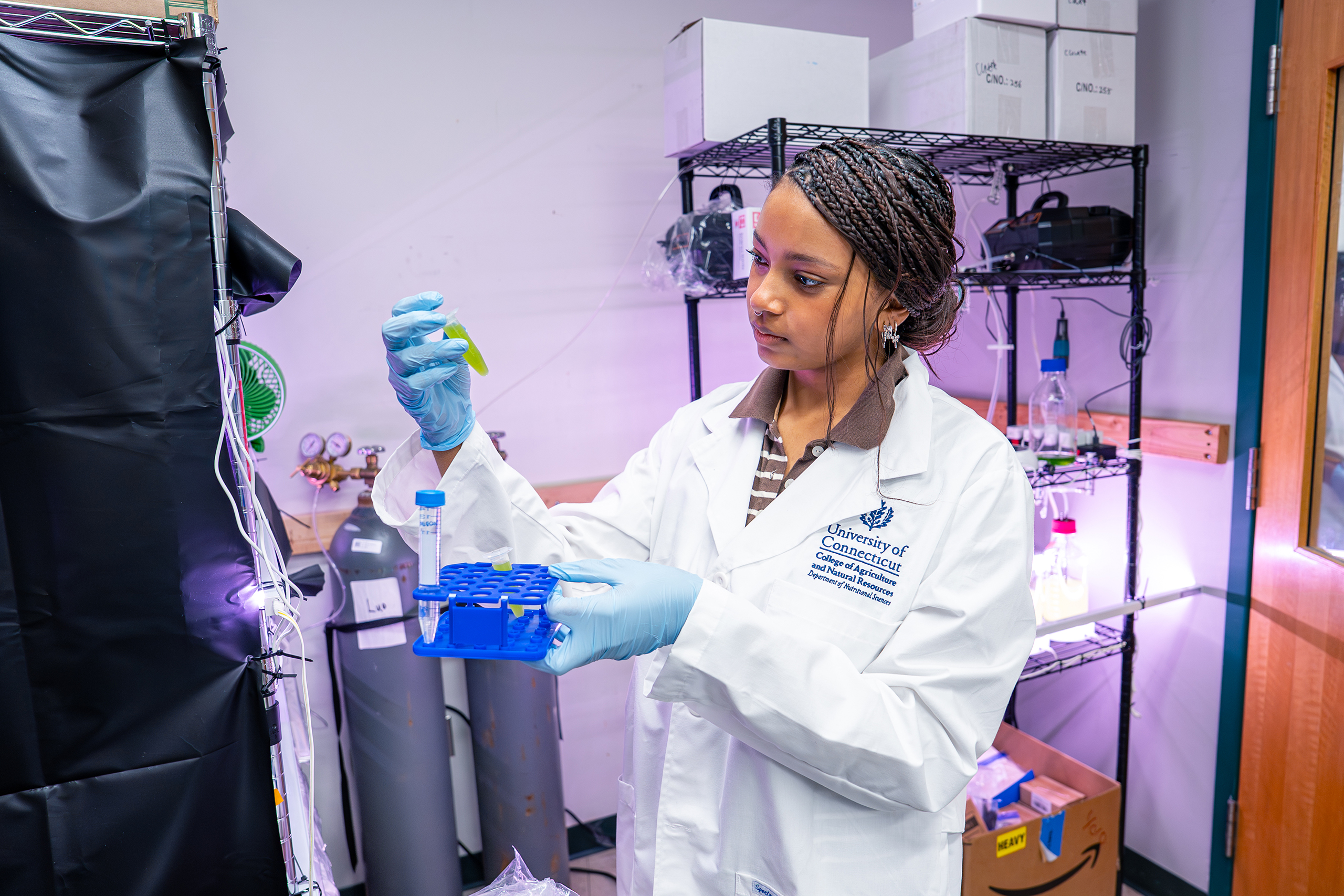 researcher in the lab