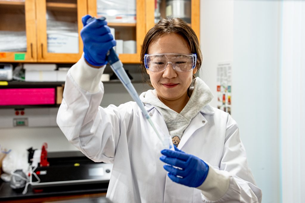 researcher in the lab