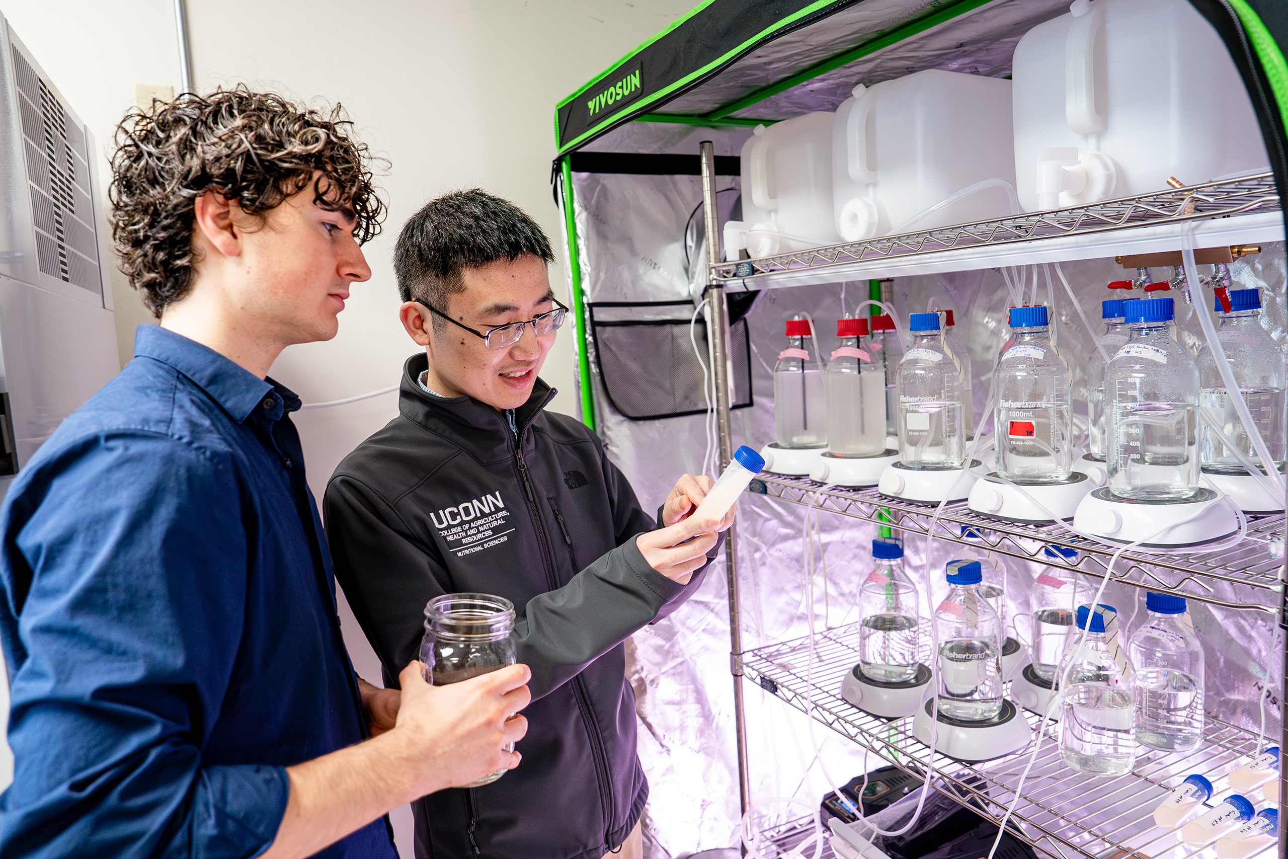 researchers in the lab