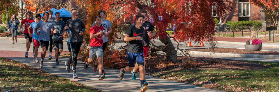 students running